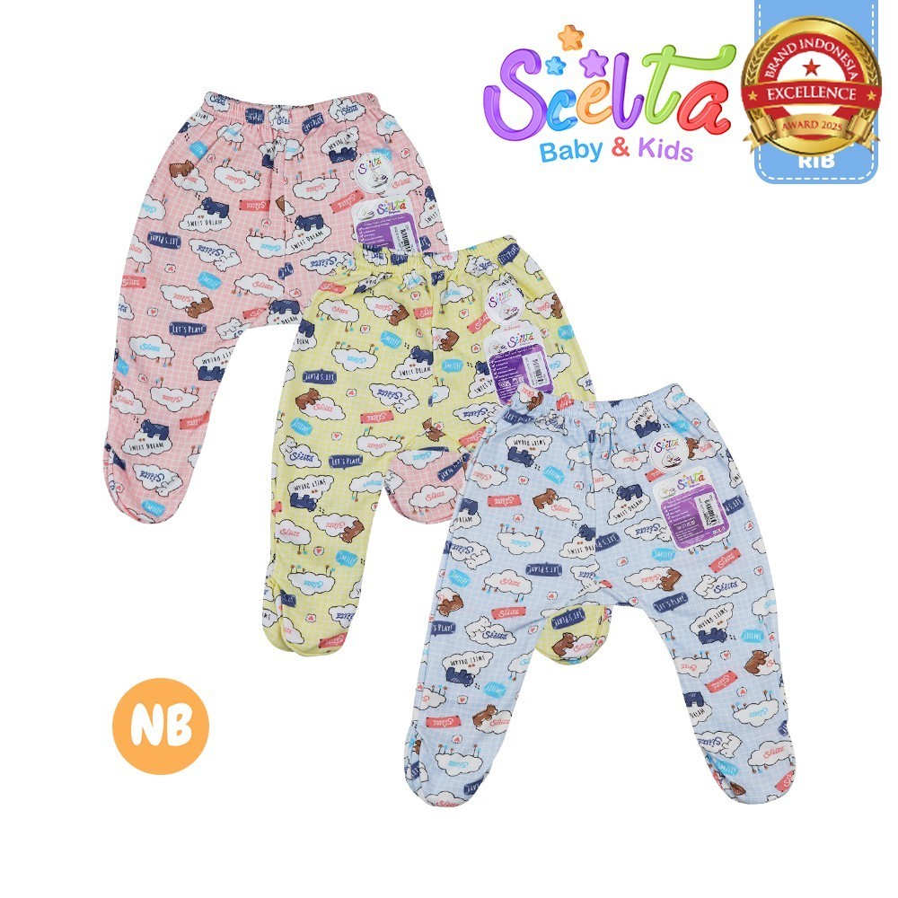 Scelta Baby - Celana Panjang Bayi Kaki Tutup Buntung Unisex Cowok Cewek Cb C C9 Nb Cloudbear