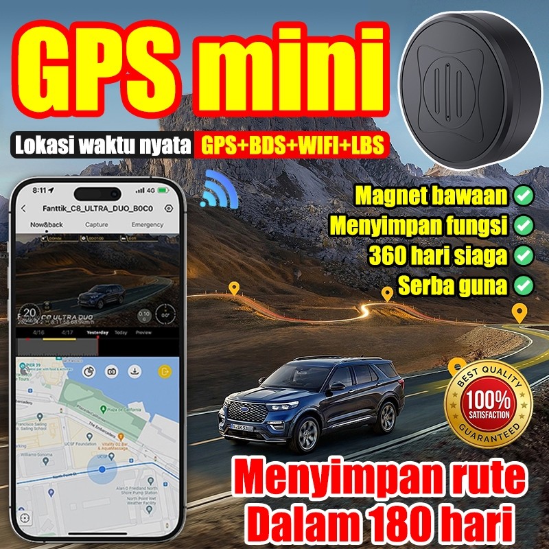Beli 1 gratis 1gps mini pelacak lokasi Model terbaru GF10 2024 Gps mobil gps mobil tracker gps mobil