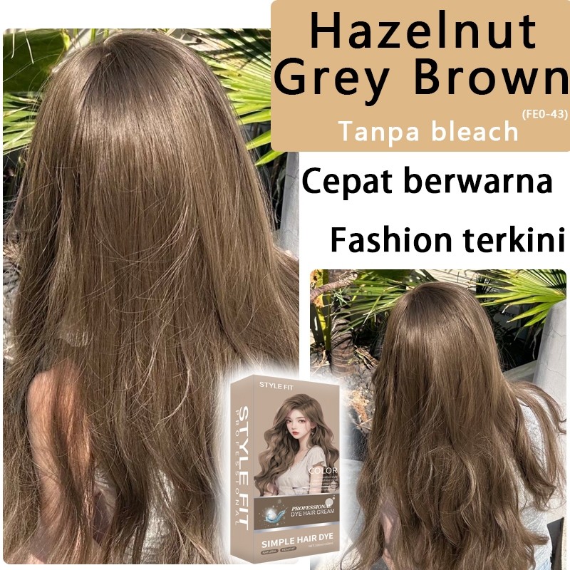 [Pengiriman cepat,COD]hair colour pewarna rambut Tidak perlu pemutihan 230ml Pewarna Herbal Cat Ramb