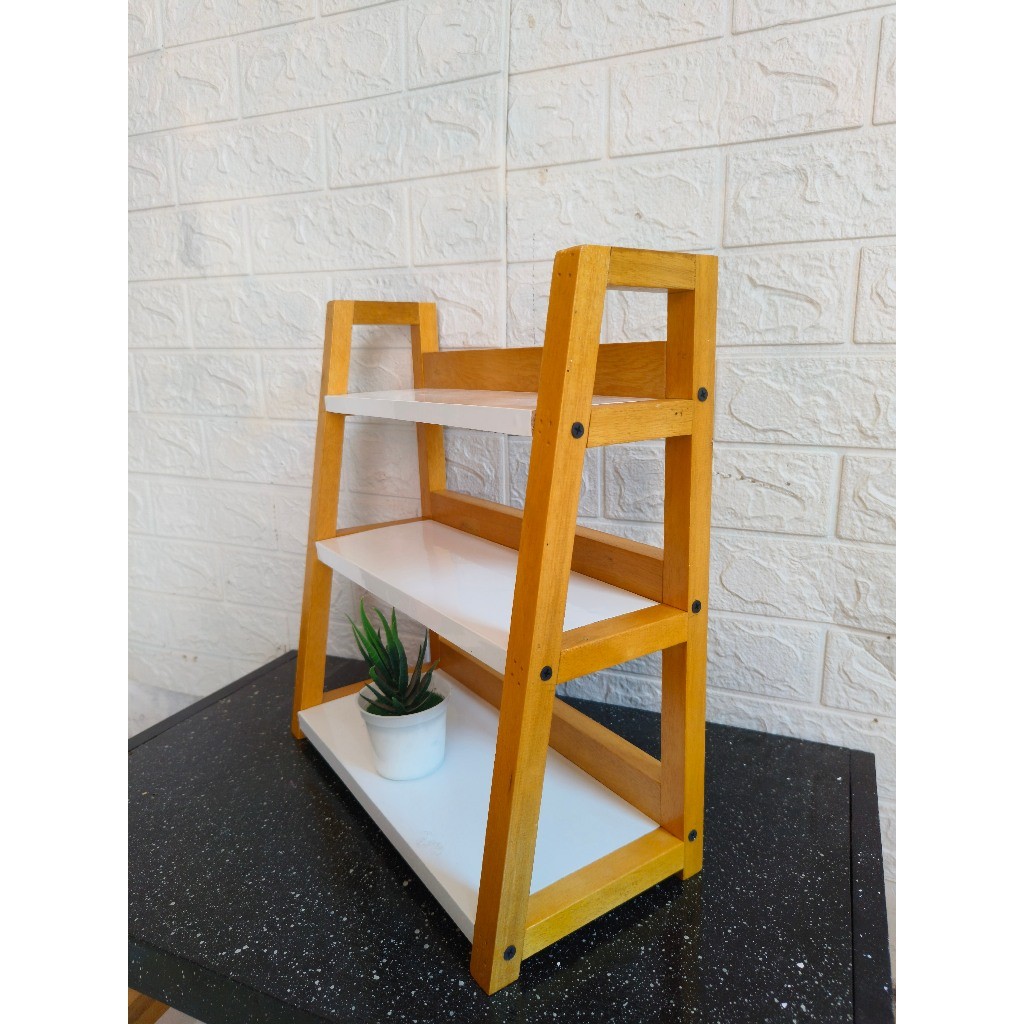 Rak Bumbu Kayu/Rak Bumbu 3 Susun/Rak Dapur/Promo Murah