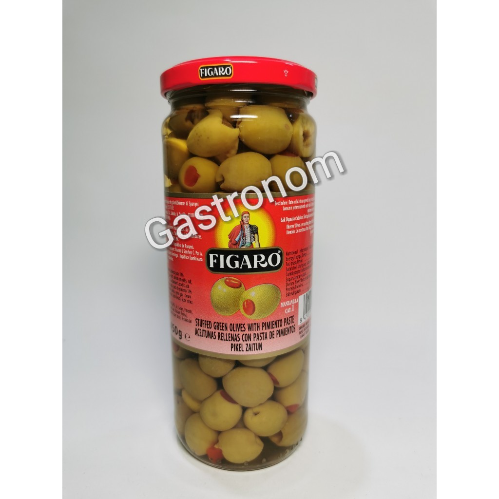 

Buah Zaitun Hijau / Figaro Stuffed Green Olive 450 gr / Pickles