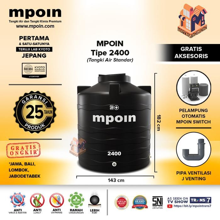 Tangki MPOIN Plus 2400 Liter


