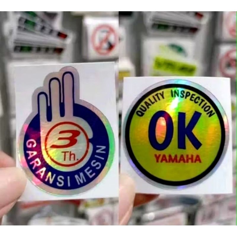 

Sepasang Stiker OK dan Garansi 3 Tahun Hologram Bagus