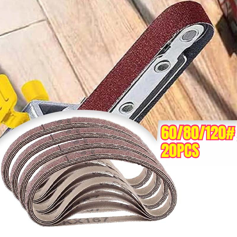 20pcs Amplas Belt 10x330 Mm Belt Sander Rakitan Adaptor Gerinda Amplas Mini Belt Sander