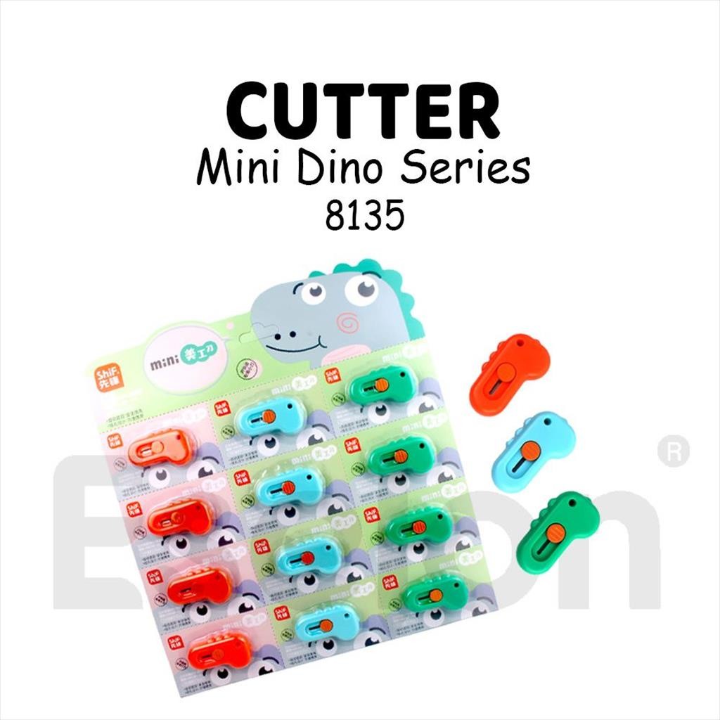

❤️️1 pcs Pisau Cutter Mini Dino 8135 / Silet Mini Portable 8135❤️️