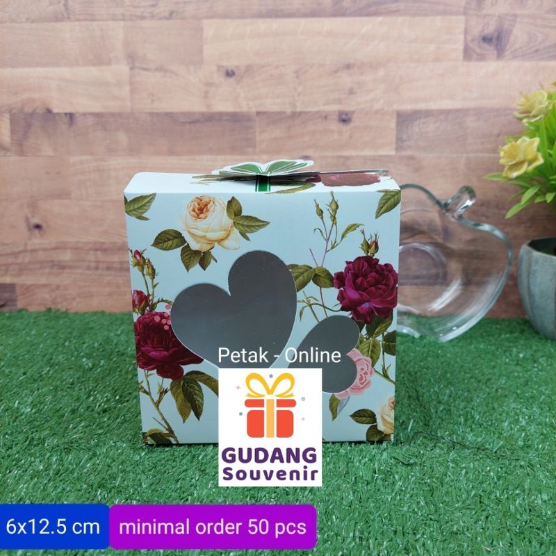 

50 Pcs, Box Kemasan Souvenir/ Box Ivory 6X12.5 cm harga Murah