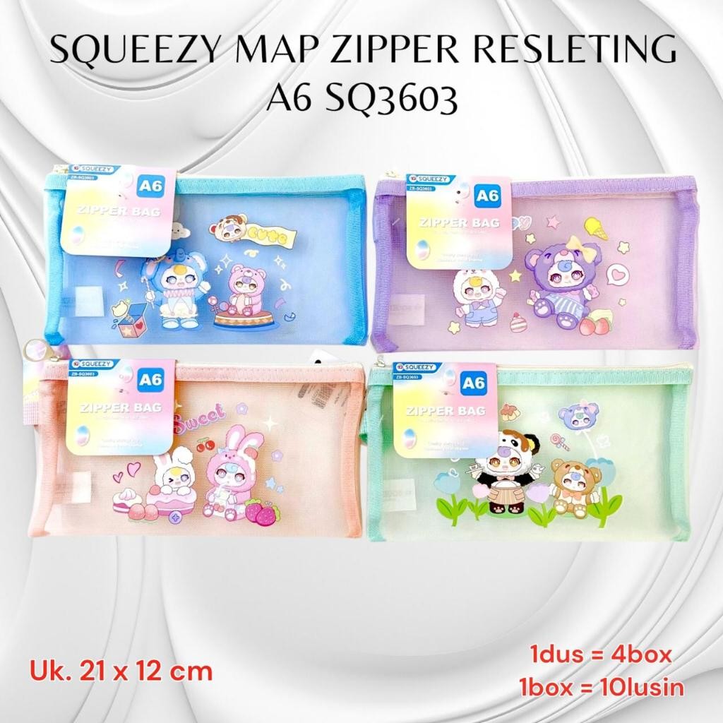

[SDW] pekanbaru/MAP ZIPPER RESLETING SQUEEZY SQ-3603/ MAP ZIPPER SERBAGUNA