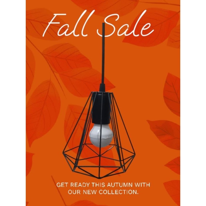 KAP LAMPU DIAMOND/DEKORASI KAFE/LAMPU GANTUNG/Kap Lampu Vintage DOUBLE MINI LEBIH RINGAN