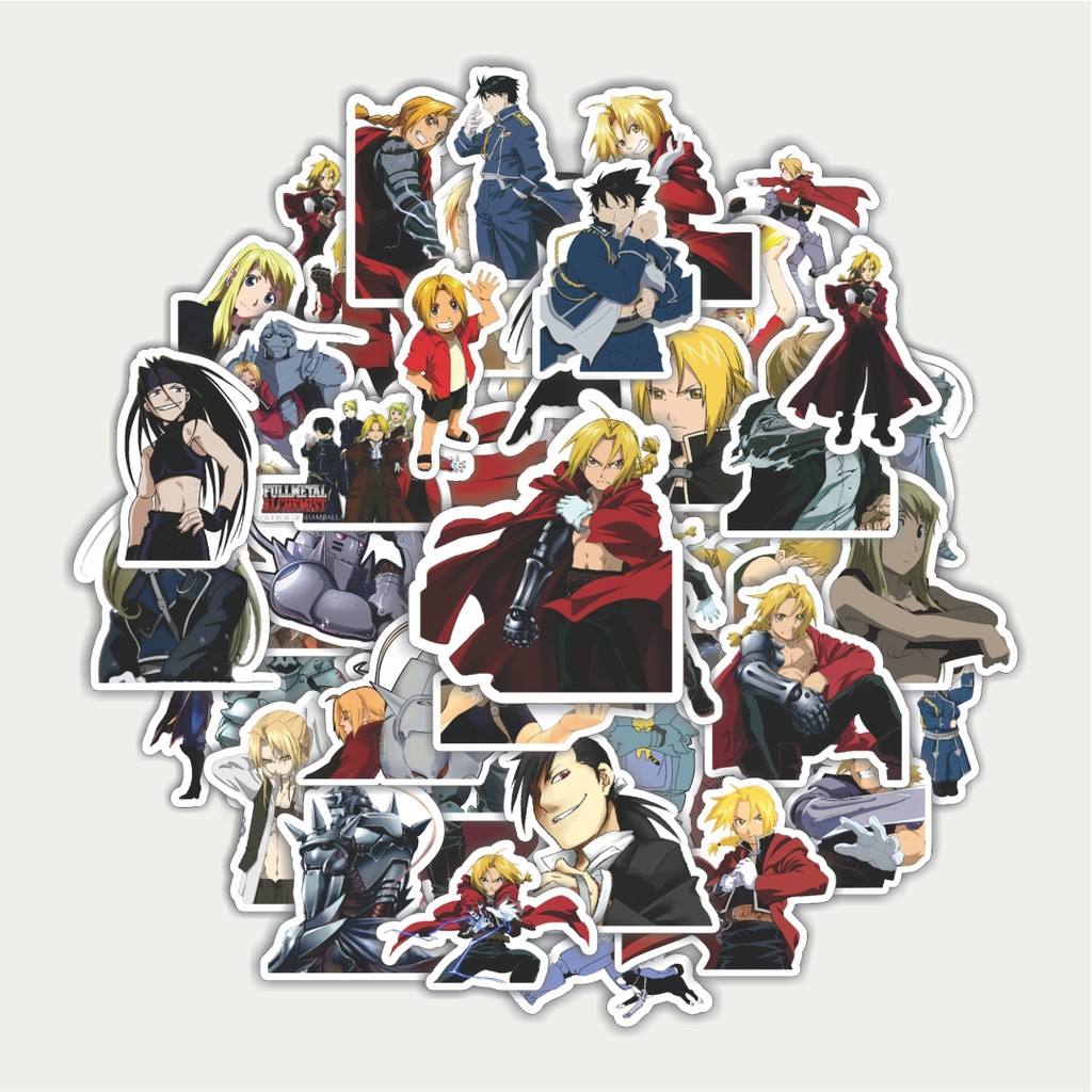 

Sticker Pack Stiker Anime Series Full Metal Alchemist Character Mix 4 | Sticker TUMBLR | Stiker LAPTOP KOPER HELM