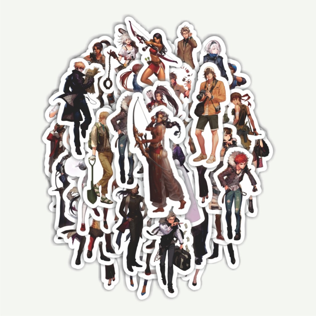 

Sticker Pack Stiker Game Series Black Survival Character Mix 1 | Sticker TUMBLR | Stiker LAPTOP KOPER HELM