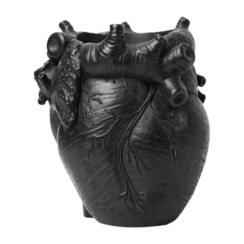 

Desktop Pen Organizer Pencil Card Holder With Heart Design Study Bookshelf Decor Resin Art Supply Storage Organizer Makeup Brush