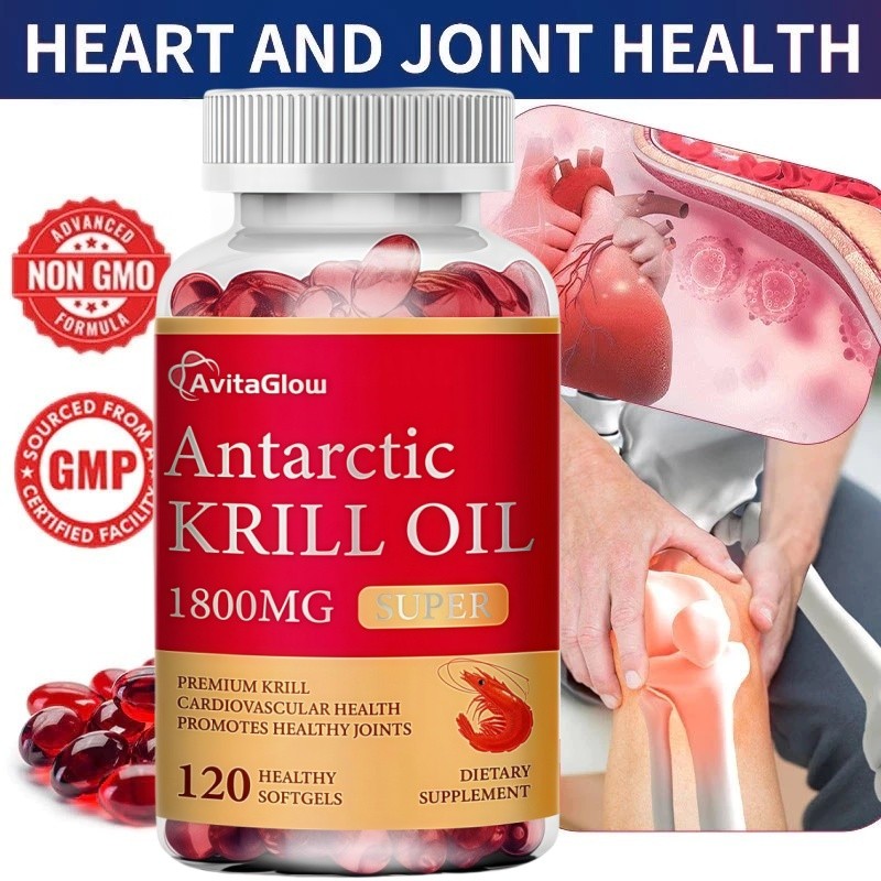 ORIGINAL Minyak Krill Antartika 120 Kapsul Astaxanthin Kapsul Astaxanthin untuk Peningkatan