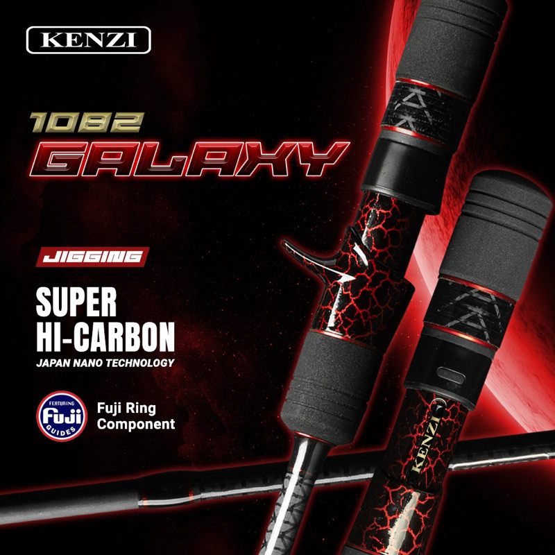 JORAN KENZI GALAXY 1802 BC Fuji Guides PE1-2 PE2-3  PE3-4 Baitcasting