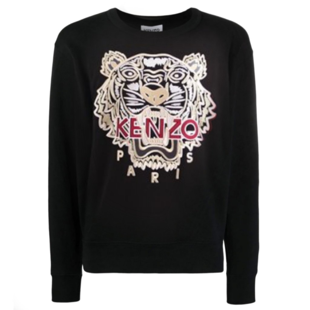 Kenzo Tiger Red Yellow Black Crewneck / Crewneck Branded Original