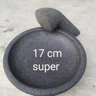 COBEK//COET//ULEKAN BATU ASLI// 17-18 cm super - 17 cm