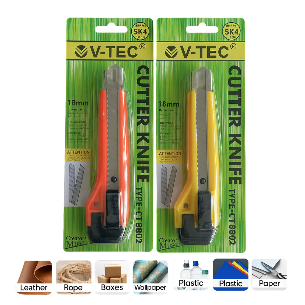 

[ATK88] Cutter Knife V-Tec CT-8802 / Pisau Alat Potong Tajam