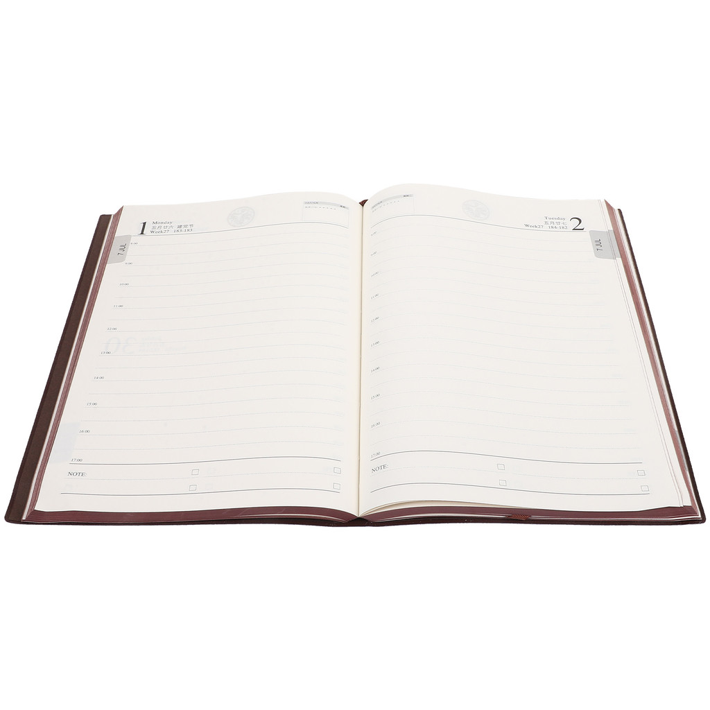 

2024 Planner Calendar Notebook A5 Size Daily Agenda Notepad Smooth Writing Artificial Students Planner Books Efficient