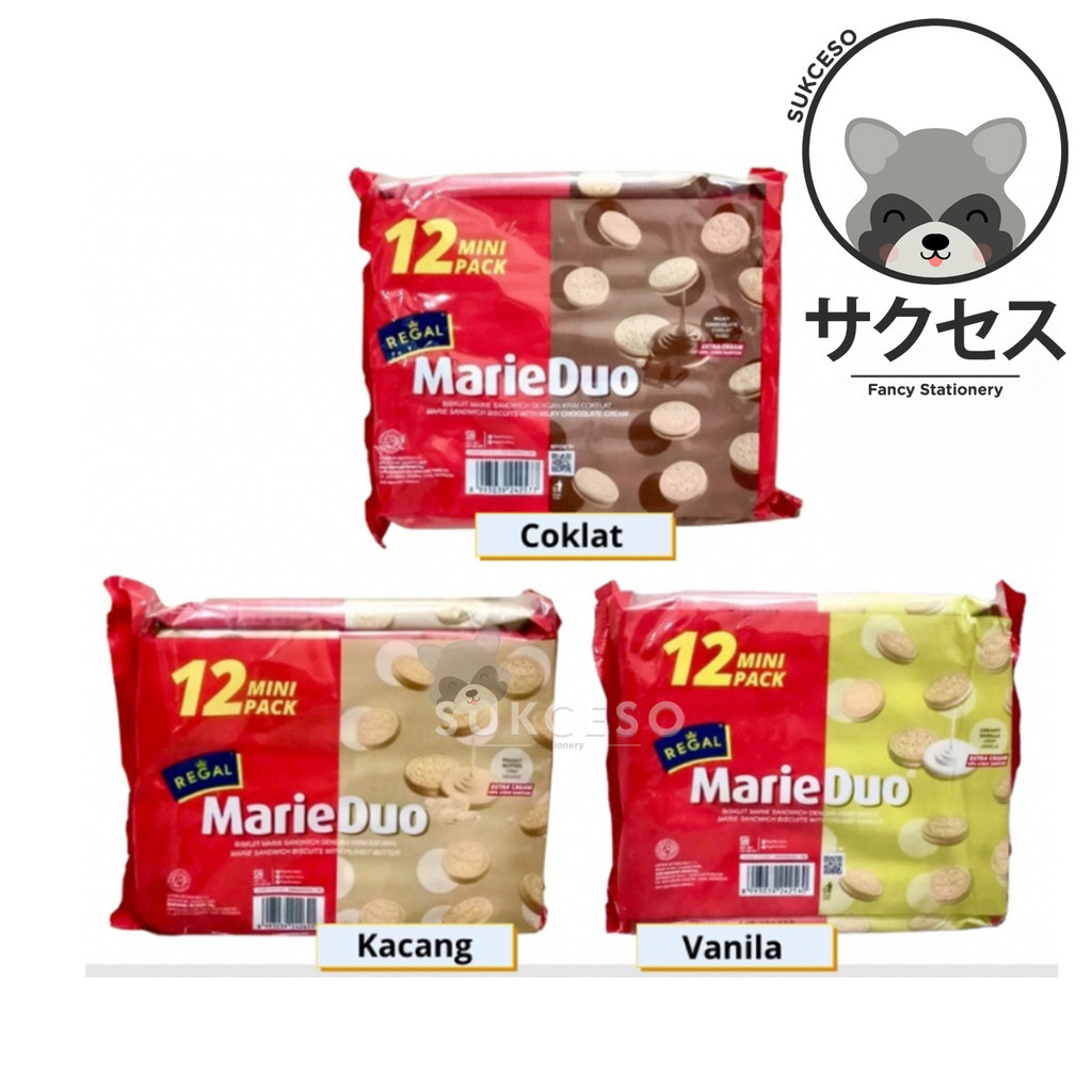 Regal Marie Duo isi 12 Mini Pack Biskuit Marie