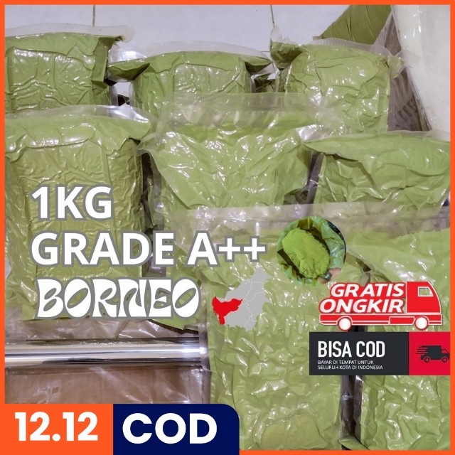 

kraton Purik Kalbar Green Asli Hulu Keratouhm Powder A+++(S+) 1kg