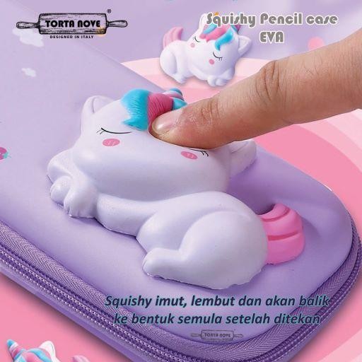 

Kotak pensil 3D EVA Squishy Tempat Pensil anak sekolah laki perempuan Stationery - SQUISHY UNICORN