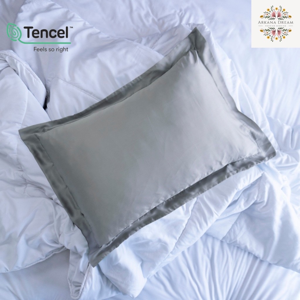 Sarung bantal tencel 60s / sarung bantal tencel 100s | motif / polos | Bahan Lembut dan halus