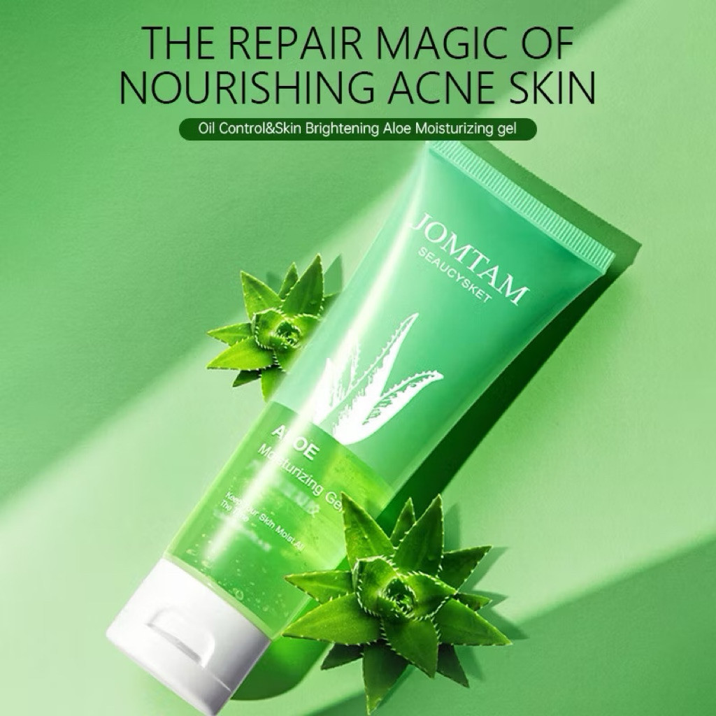 COD] Aloe Moisturizing Gel - Krim Wajah Oil Control, Melembabkan, Mencerahkan, Mengecilkan Pori-pori