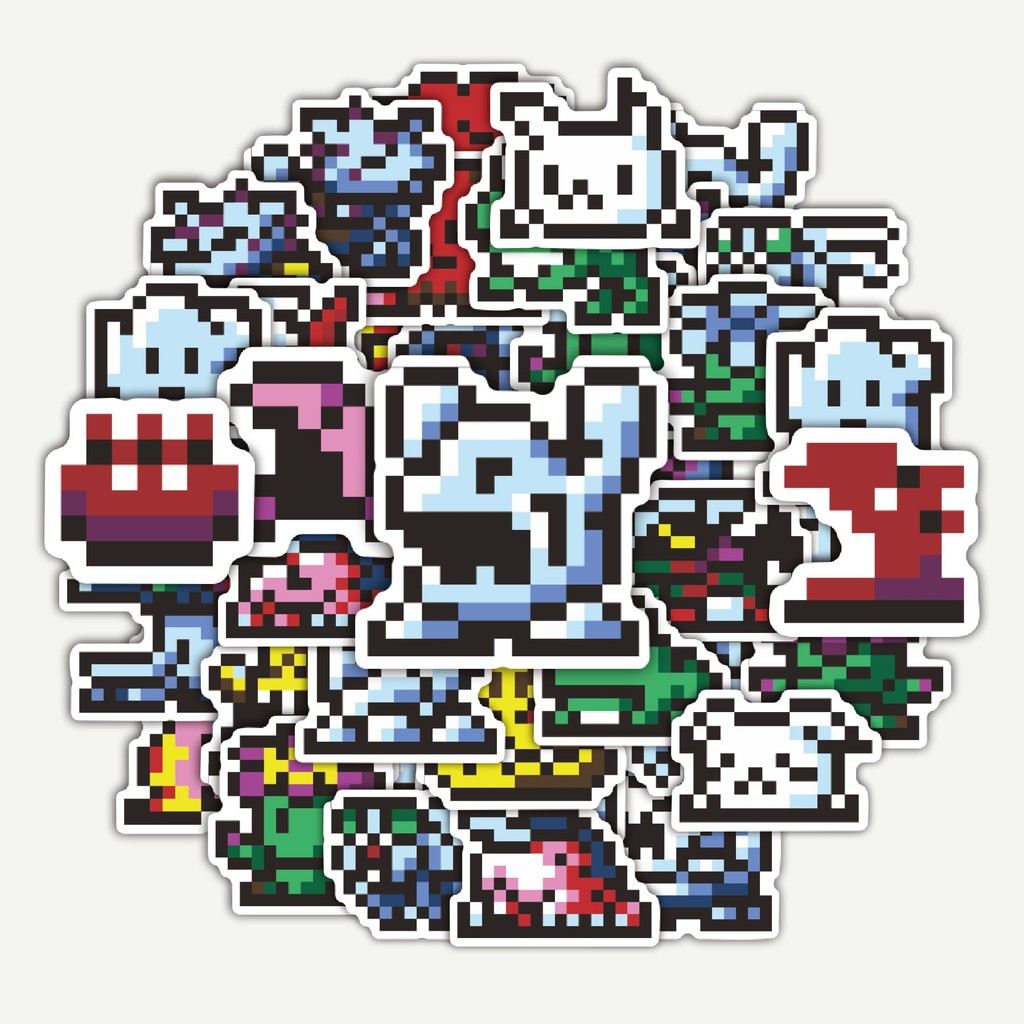 

Sticker Pack Stiker Pixel Digimon V25 | Sticker TUMBLR | Stiker LAPTOP KOPER HELM
