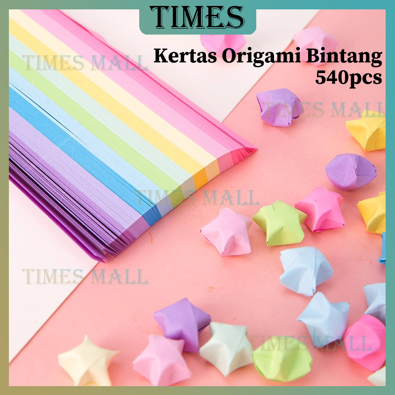 

Isi 540 Kertas Origami Bintang /DIY Star Origami Paper / Kertas Bintang /Lucky Star Kertas /Craft Handmade