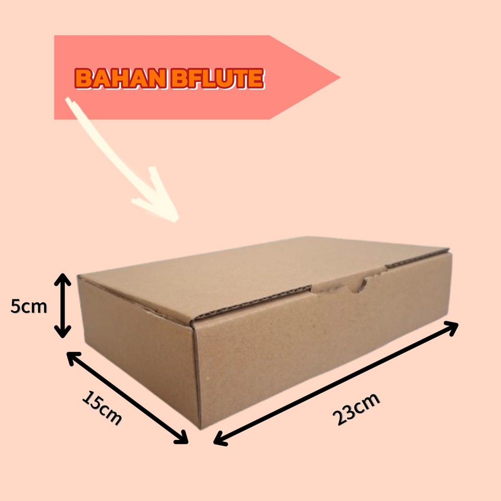 

Kardus Box BFLUTE Baru 23x15x5 Case Casing Tempered Glass TG Anti Gores Asesoris Handphone HP Cocok Untuk Penjual Online Jualan Seller Karton Packing Dus Bahan B-FLUTE Die Cut Polos 23 cm x 15 cm x 5 cm 23cmx15cmx5cm