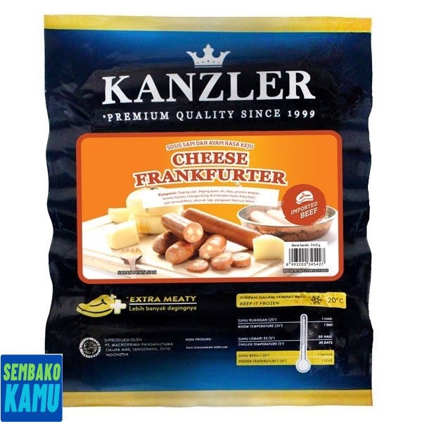 

Kanzler Cheese Frankfurter 360 gr - Sosis