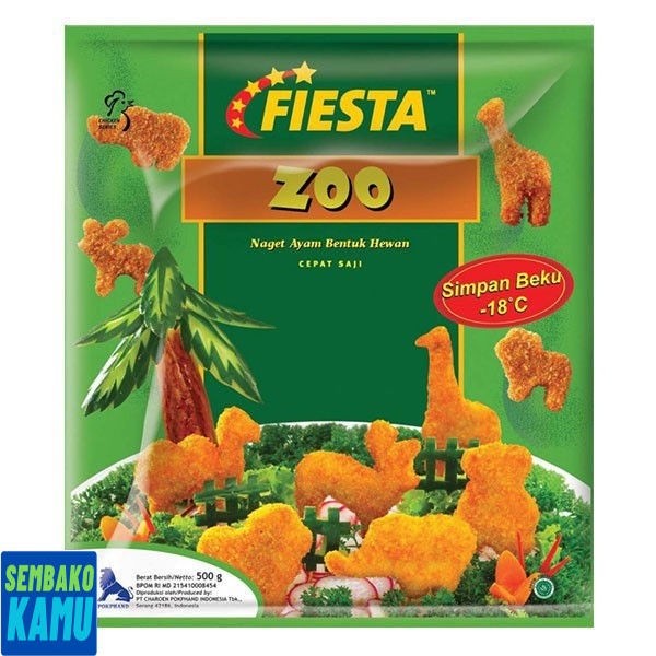 

Fiesta Chicken Nugget Zoo 500 gr
