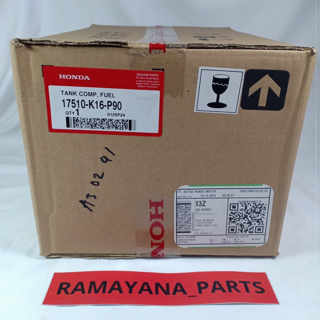 Tangki Bensin Honda BeAT FI 17510K16P90