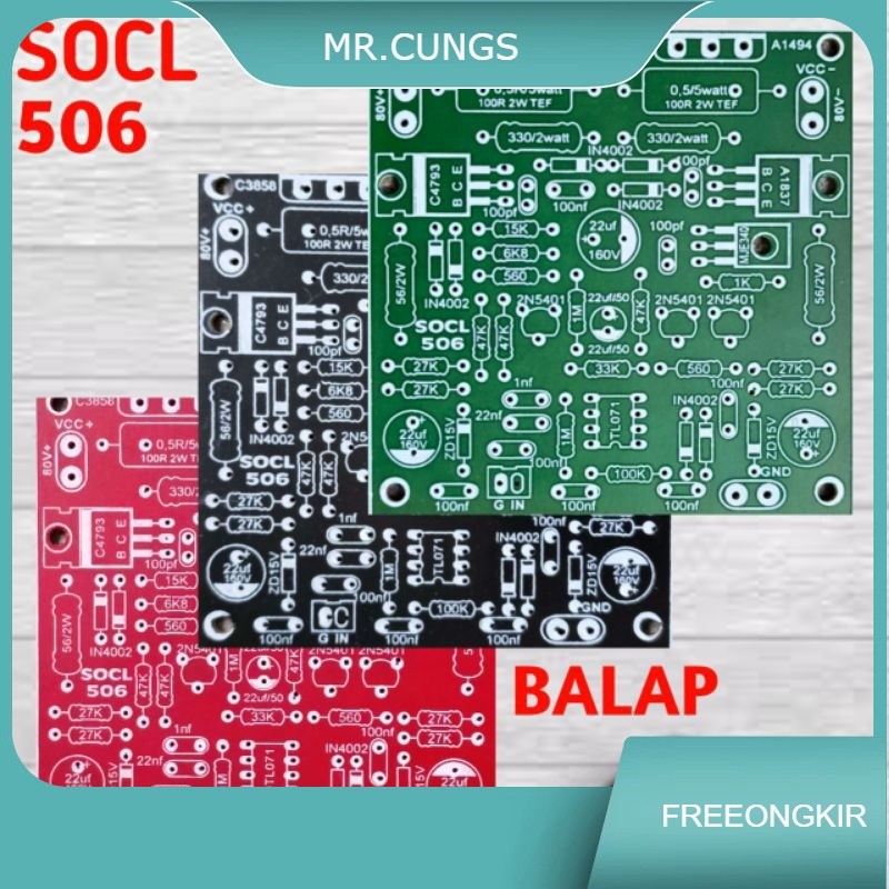 PCB kit driver power super ocl socl 506 tef balap glerr horeg