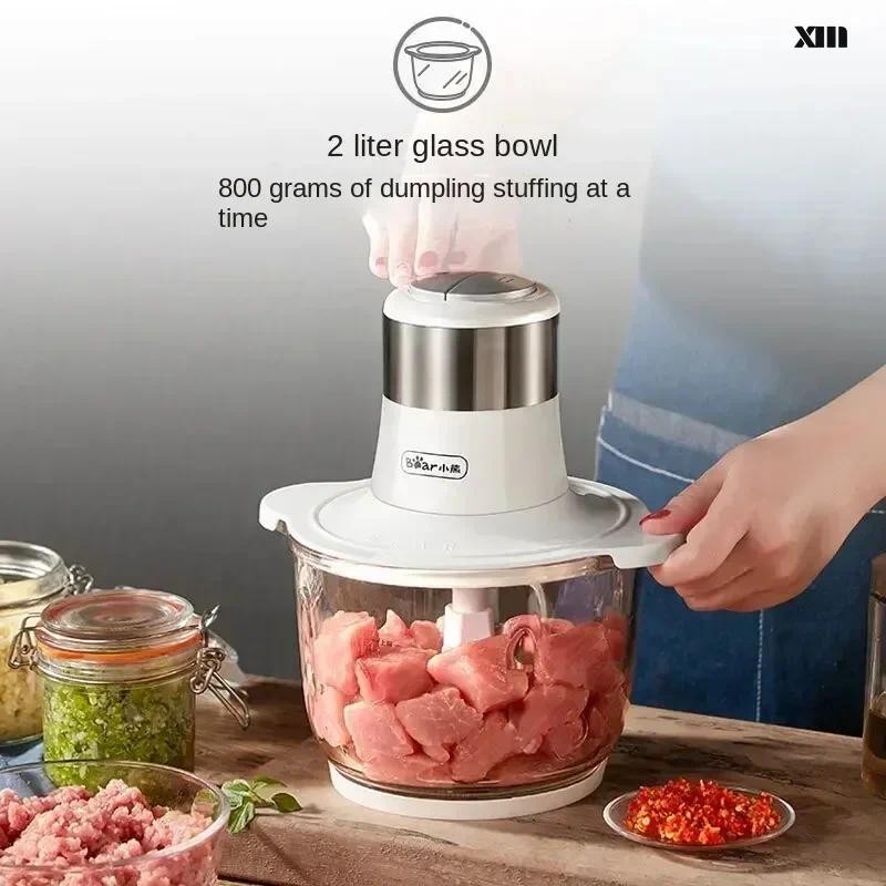 Bear Meat Grinder Household Electric Multi-function Cooking  Mixer Meat Mixer 2L  mincer  meat grind