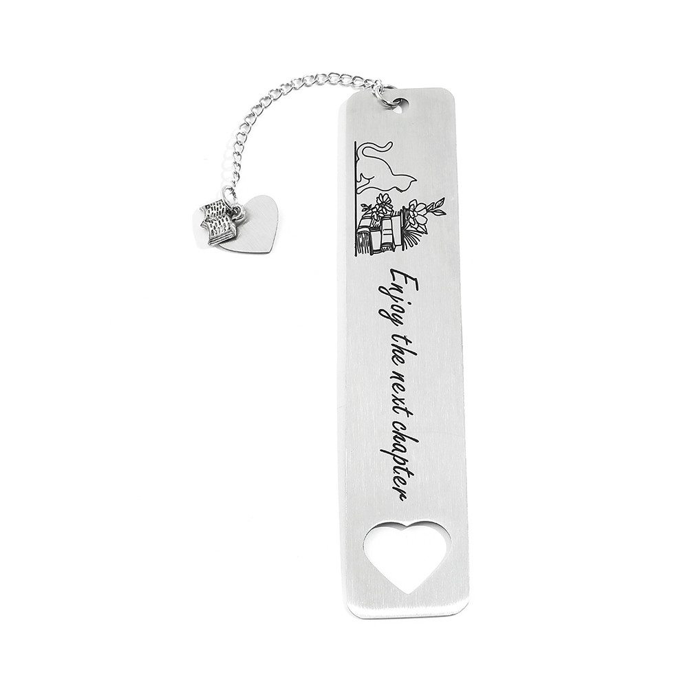 

Enjoy the next chapter Love Stainless Steel Bookmarks, Reading Mark Gifts for Teachers, Elders, and Friends, Books and Stationer
