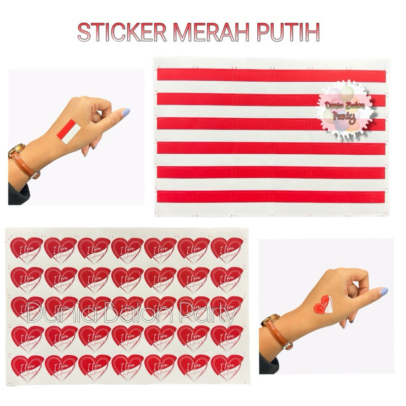 

Sticker Pipi Merah Putih / Sticker Bendera Dirgahayu HUT RI Perlembar