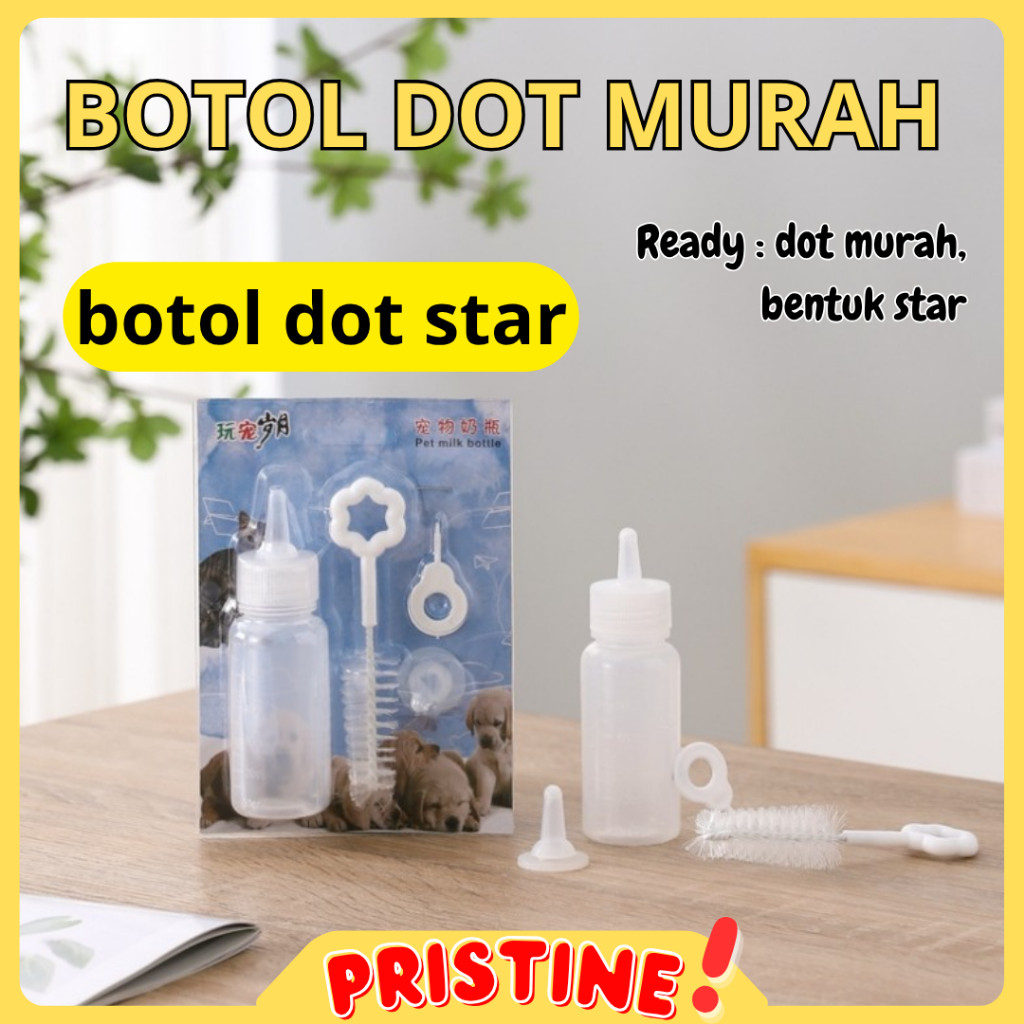 Dot Anak Kucing Baru Lahir Botol Kucing Anjing + Sikat+Dot