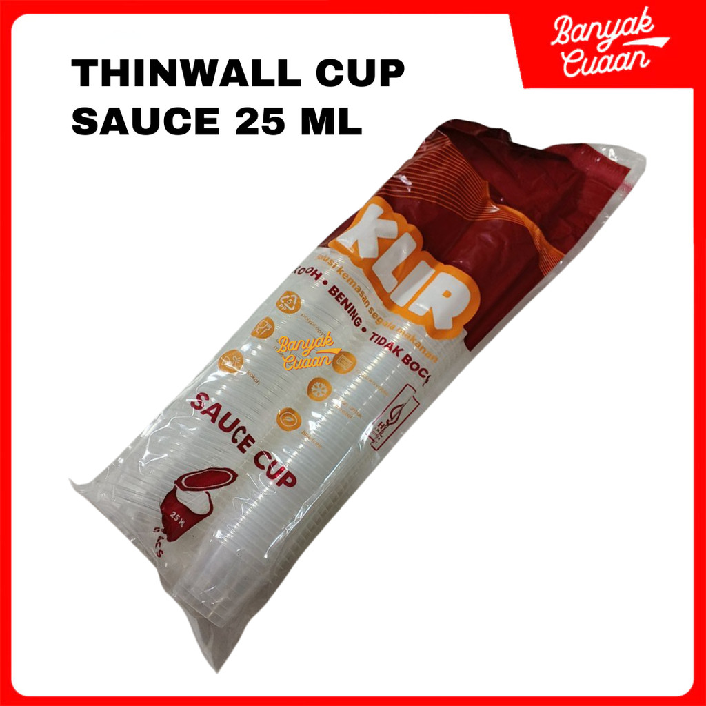 Thinwall Cup Sauce 25 ml KLIR (50 pcs)