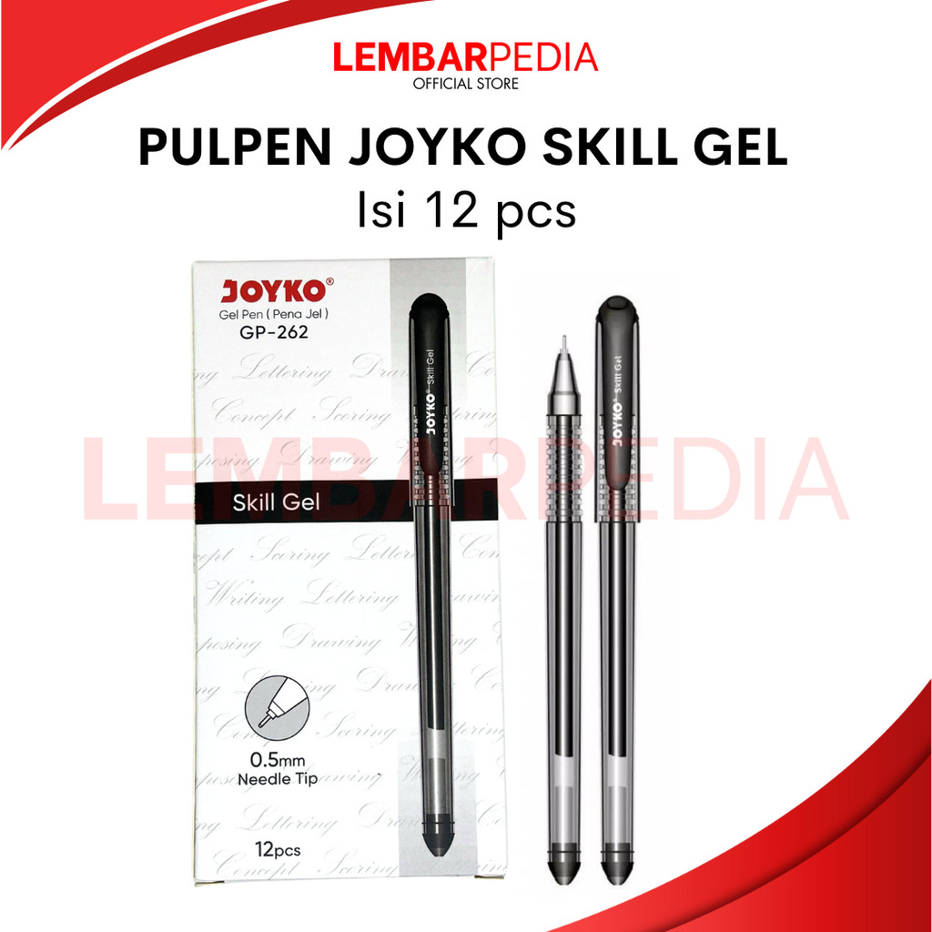 

PULPEN GEL JOYKO GP-262 SKILL GEL 0.5MM PER LUSIN ISI 12 PCS