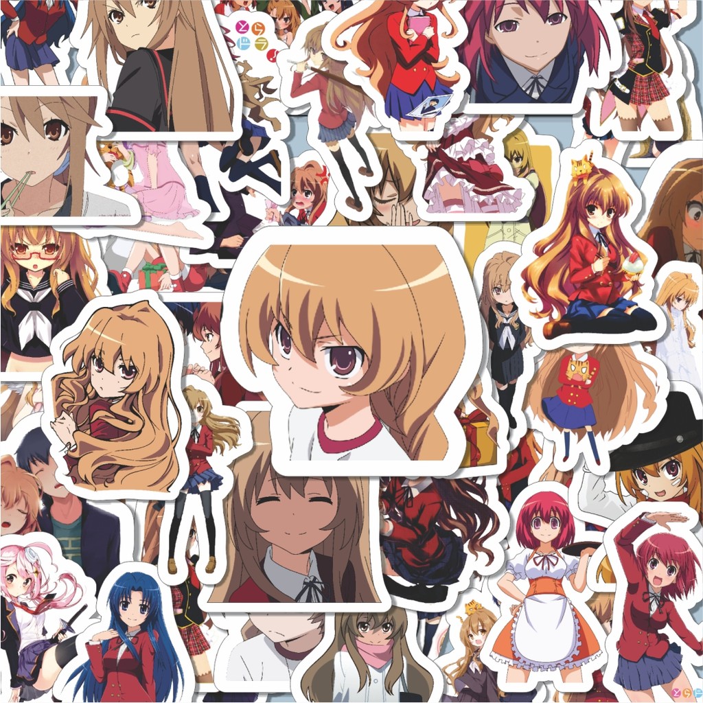 

100PCS Lucu Stiker Anime Series Toradora Karakter Mix 2 Stiker Aesthetic Stiker Anti Air Stikers Berperekat Waterproof sticker decal buat Motor Helm Buku Journal Koper Casing HP Laptop Botol Minum Hadiah anak