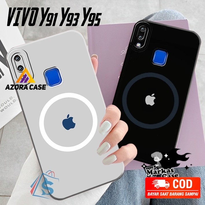 Softcase Vivo Y91 Y93 Y95 FINGER Motif Logo Apel - Casing Vivo - Case Vivo - Kesing Vivo - Case Terb