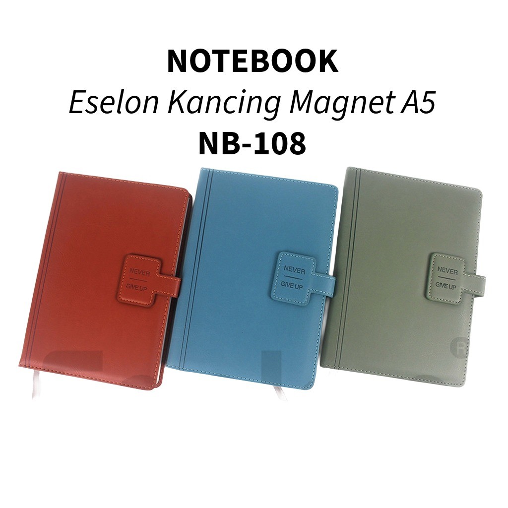 

♚Hard Cover Notebook A5 Kancing Kulit Office NB-108 / Notebook A5 Eselon 100lembar♚