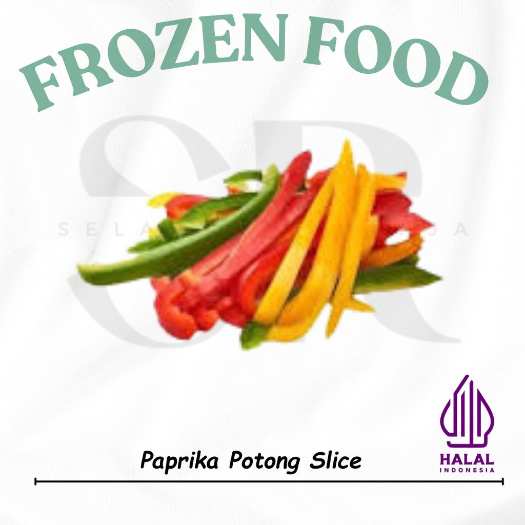 

Mix Paprika Potong - Paprika Slice Mix Pepper Sliced 1kg