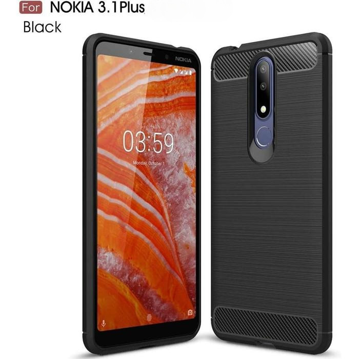 NOKIA X3 CASE NOKIA 3.1 PLUS CASE CARBON FIBER ANTI SHOCKPROOF