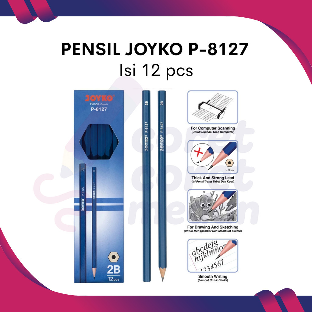 

PENSIL JOYKO 2B P-8127 1 BOX ISI 12 PCS