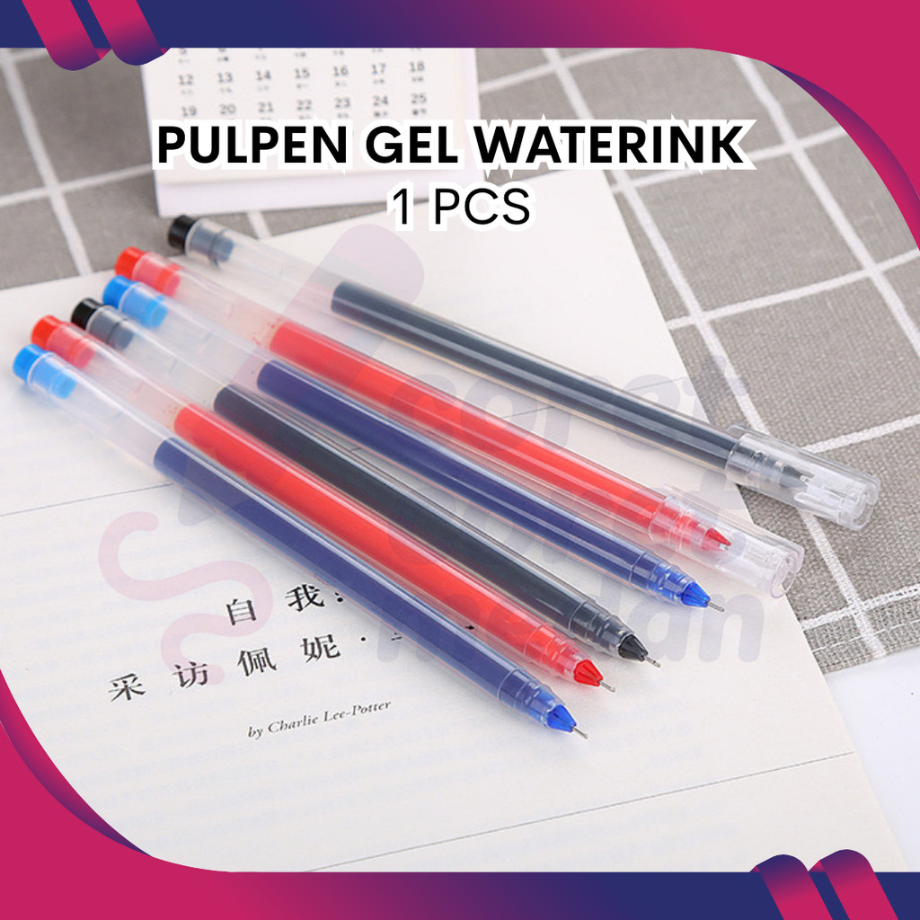 

PULPEN GEL | WATERINK | 3 WARNA MURAH 0.5MM WATER INK BASED SATUAN