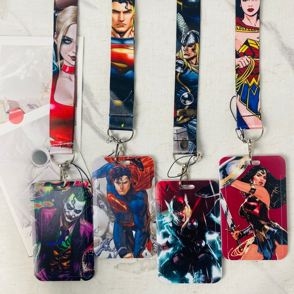 

Anime Characters Card Holder Lanyard Keychain ID Credit Bus Card Cover Hang Rope Lariat Lanyard Key Rings Fans Gifts