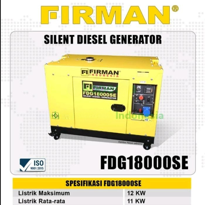 Genset Firman DIesel 12 kw FDG18000SSE