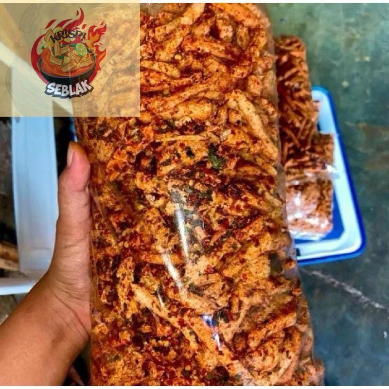 

(Seblak krispi) basreng 1kg pedas daun jeruk baso goreng daun jeruk
