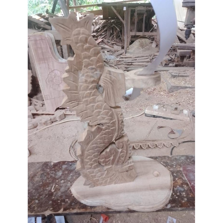 blawong standing dari kayu jati sangga naga berdiri mentahan amplasan termurah produksi sendiri bk  